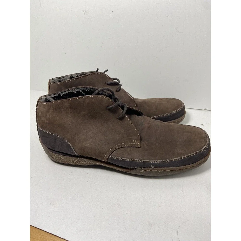GH Bass Earth Mens Size 10D Dark Brown  Suede Leather Booties